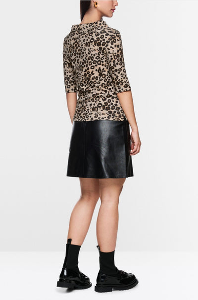 Marc Cain - Trendy Tshirt with Leopard Print