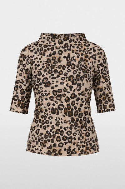 Marc Cain - Trendy Tshirt with Leopard Print