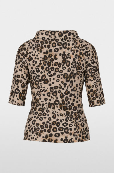 Marc Cain - Trendy Tshirt with Leopard Print