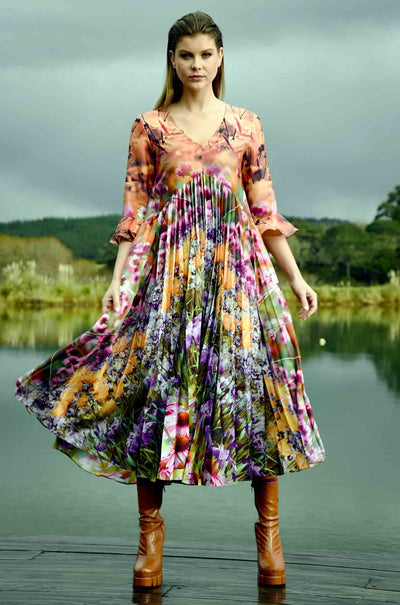 Curate - Chin Up Buttercup Trick Or Pleat Dress