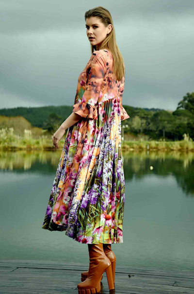 Curate - Chin Up Buttercup Trick Or Pleat Dress