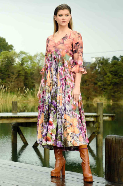 Curate - Chin Up Buttercup Trick Or Pleat Dress