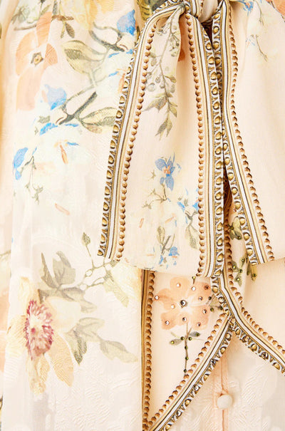 Camilla - Twilight In Istanbul Detachable Pussy Bow Raglan Blouse
