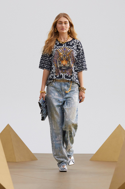 Camilla - Read My Glyphs Oversized Band Tee