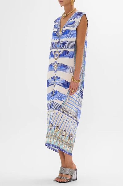 Camilla - Dancing With Daylight Sleeveless Drape Back Dress