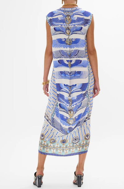 Camilla - Dancing With Daylight Sleeveless Drape Back Dress