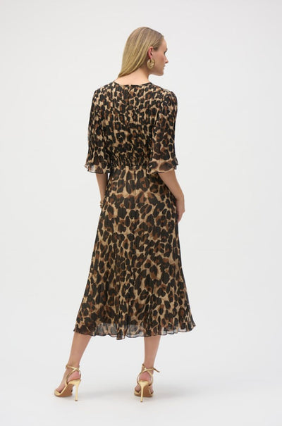 Joseph Ribkoff - Chiffon Animal Print Fit & Flare Dress