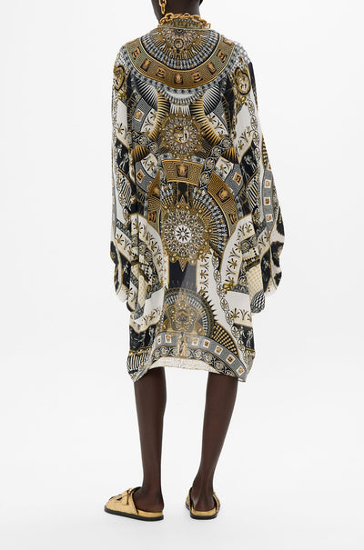 Camilla - Temples Of Dendara Dramatic Sleeve Coocoon Layer