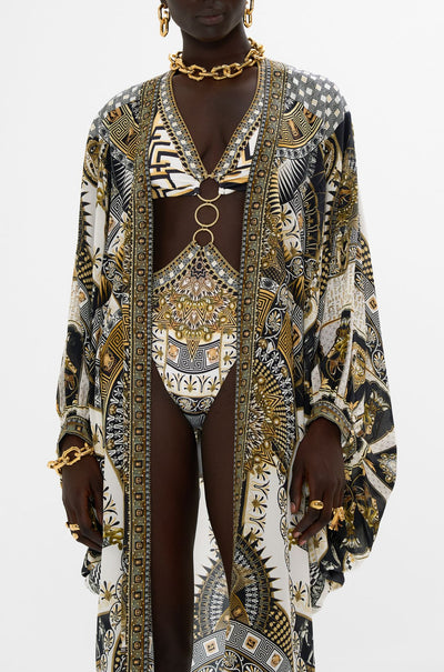 Camilla - Temples Of Dendara Dramatic Sleeve Coocoon Layer