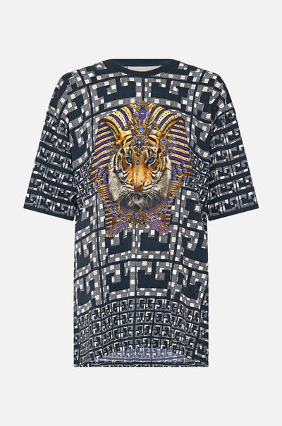 Camilla - Read My Glyphs Oversized Band Tee