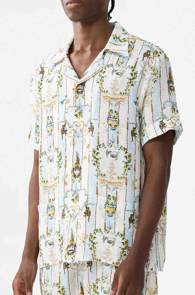 Camilla - Venus On A Vespa Short Sleeve Cabana Shirt