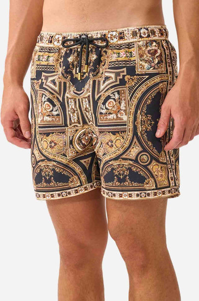 Camilla - Versailles Or Die Mid Length Boardshort w/ Elastic Waist