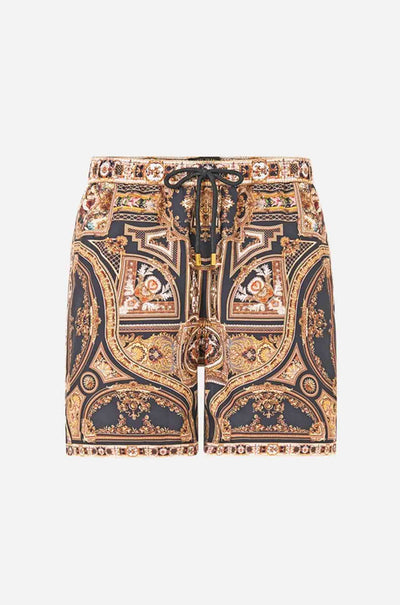 Camilla - Versailles Or Die Mid Length Boardshort w/ Elastic Waist