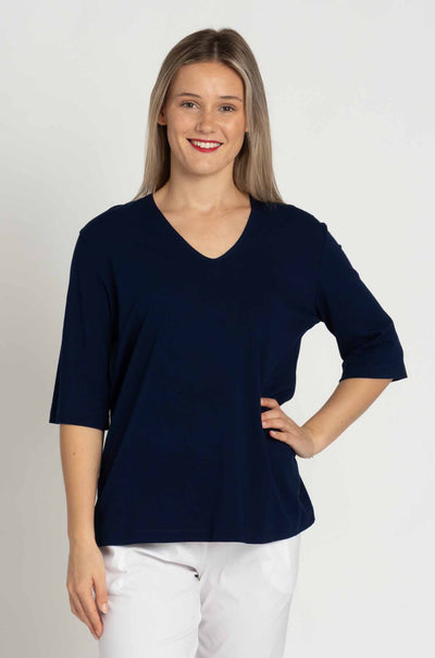 Mela Purdie - V Stretch Plaza in Denim