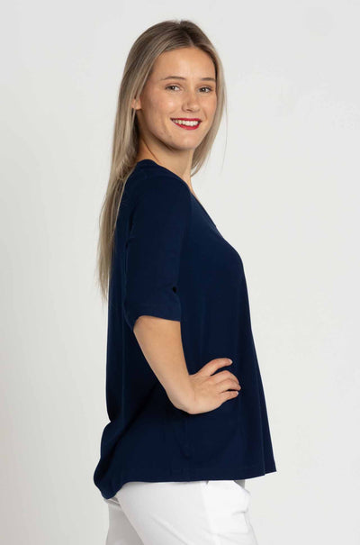 Mela Purdie - V Stretch Plaza in Denim