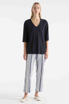Mela Purdie - Crop Shell Pant in Rio Stripe Popilene