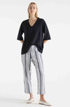 Mela Purdie - Crop Shell Pant in Rio Stripe Popilene