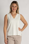 Mela Purdie - V Tank in Powder Knit