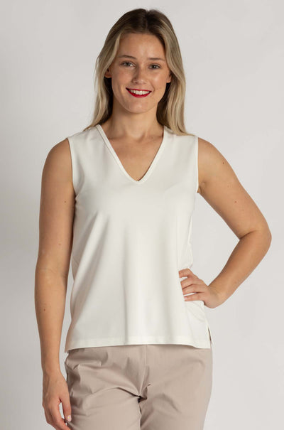 Mela Purdie - V Tank in Powder Knit