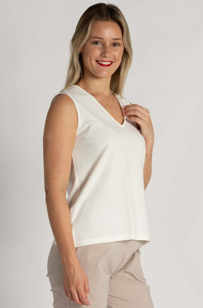 Mela Purdie - V Tank in Powder Knit