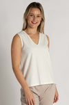 Mela Purdie - V Tank in Powder Knit