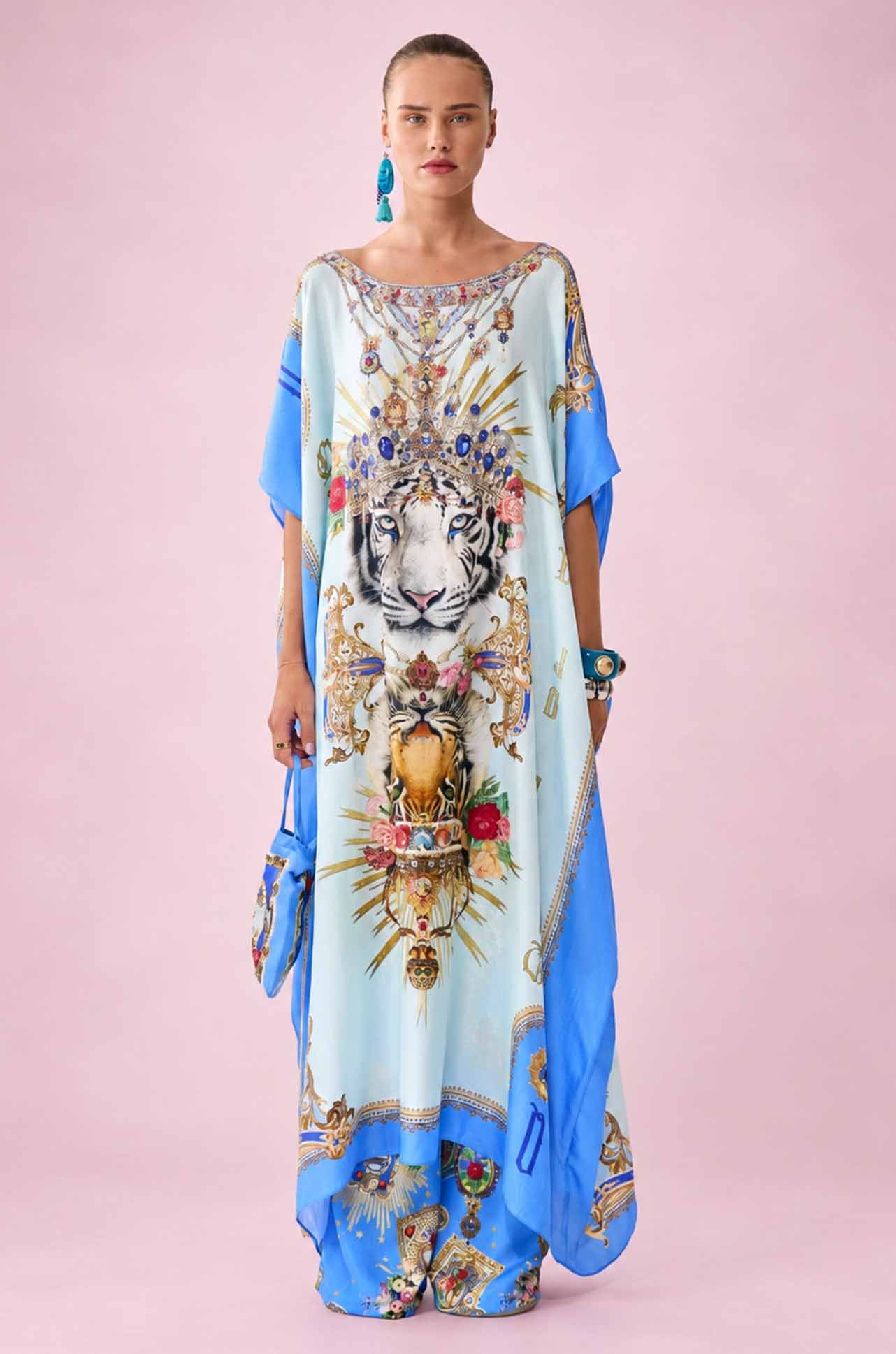 Camilla - Verses In Vintage Round Neck Kaftan
