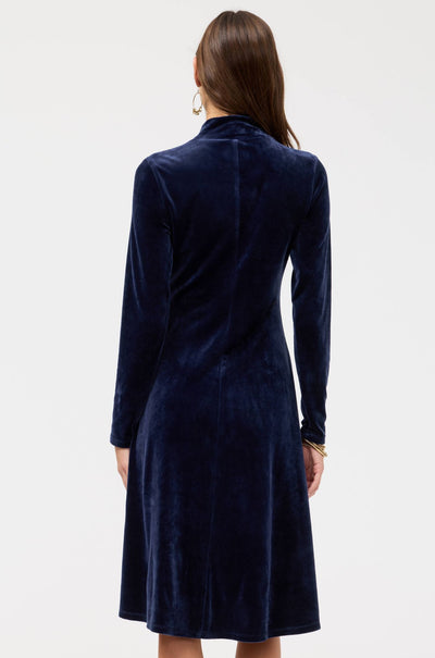 Johnny Was - Velour Mock Neck Dress in Corinthe