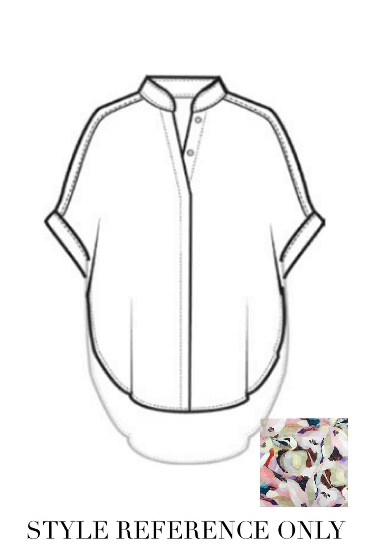 Mela Purdie - Villa Overshirt in Cezanne Print Silk
