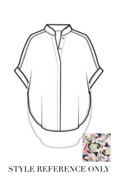 Mela Purdie - Villa Overshirt in Cezanne Print Silk