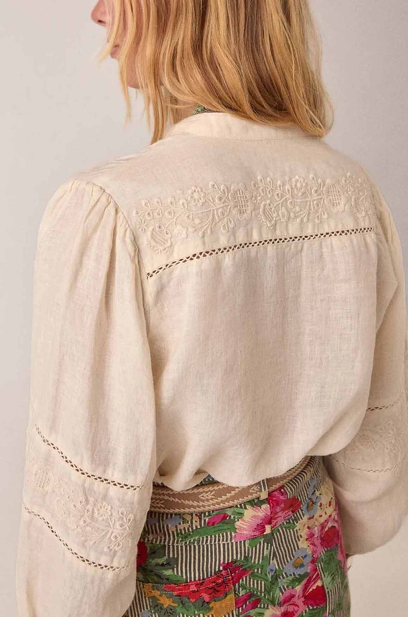 Maison Hotel - Virginia Linen Solstice Blouse