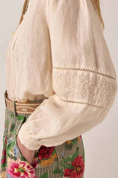 Maison Hotel - Virginia Linen Solstice Blouse