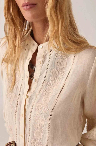 Maison Hotel - Virginia Linen Solstice Blouse