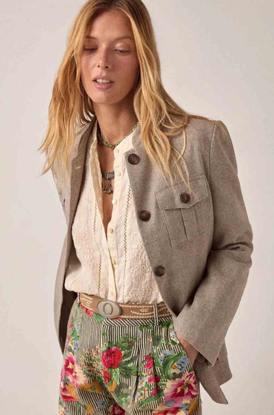 Maison Hotel - Virginia Linen Solstice Blouse