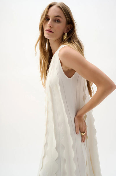 Joseph Ribkoff - Viscose Sweater Knit Sleeveless A Line Dress