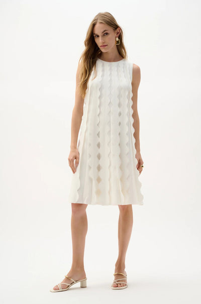 Joseph Ribkoff - Viscose Sweater Knit Sleeveless A Line Dress