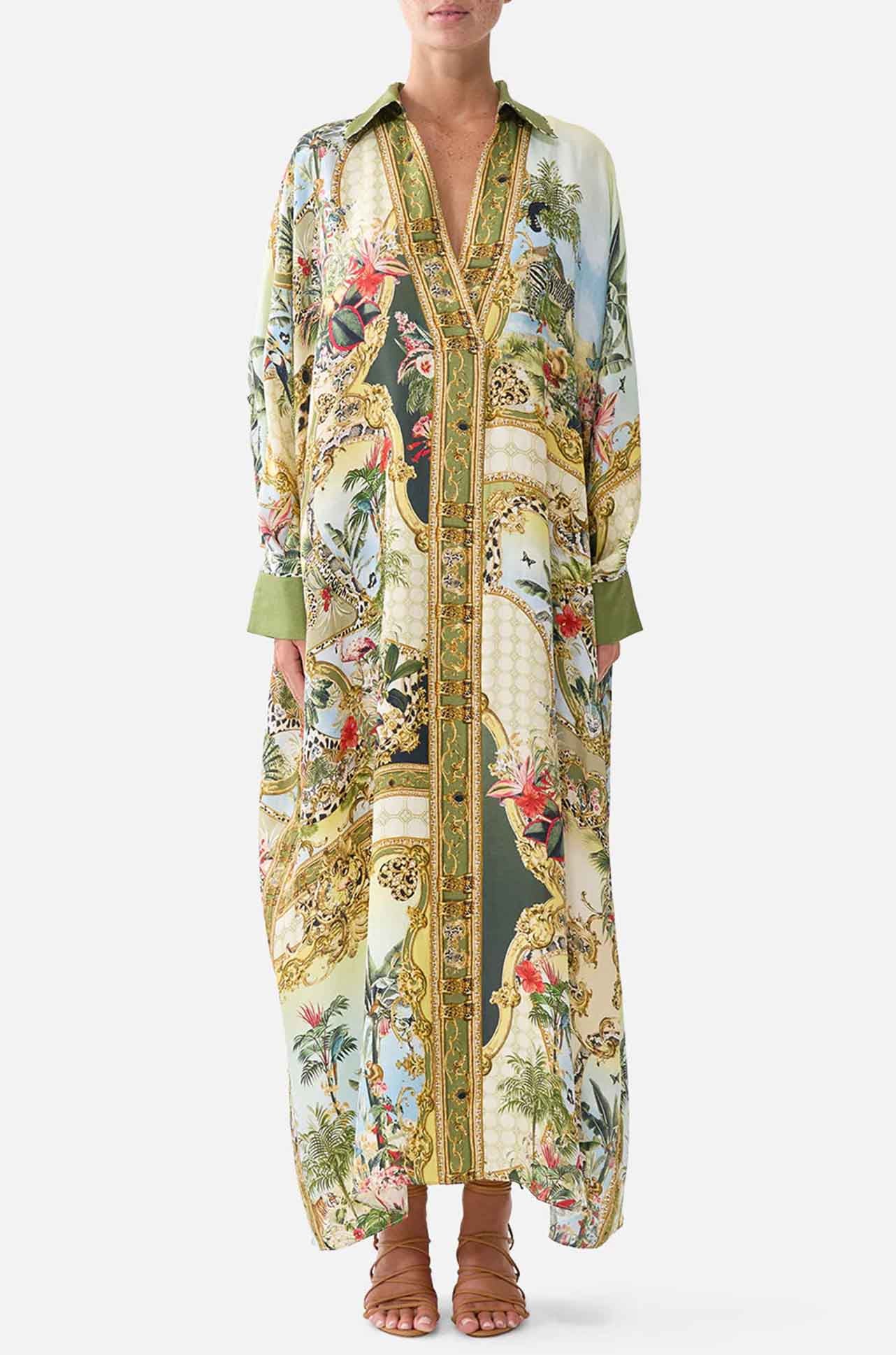 Camilla - Wanderlust Empire Wing Collar Kaftan