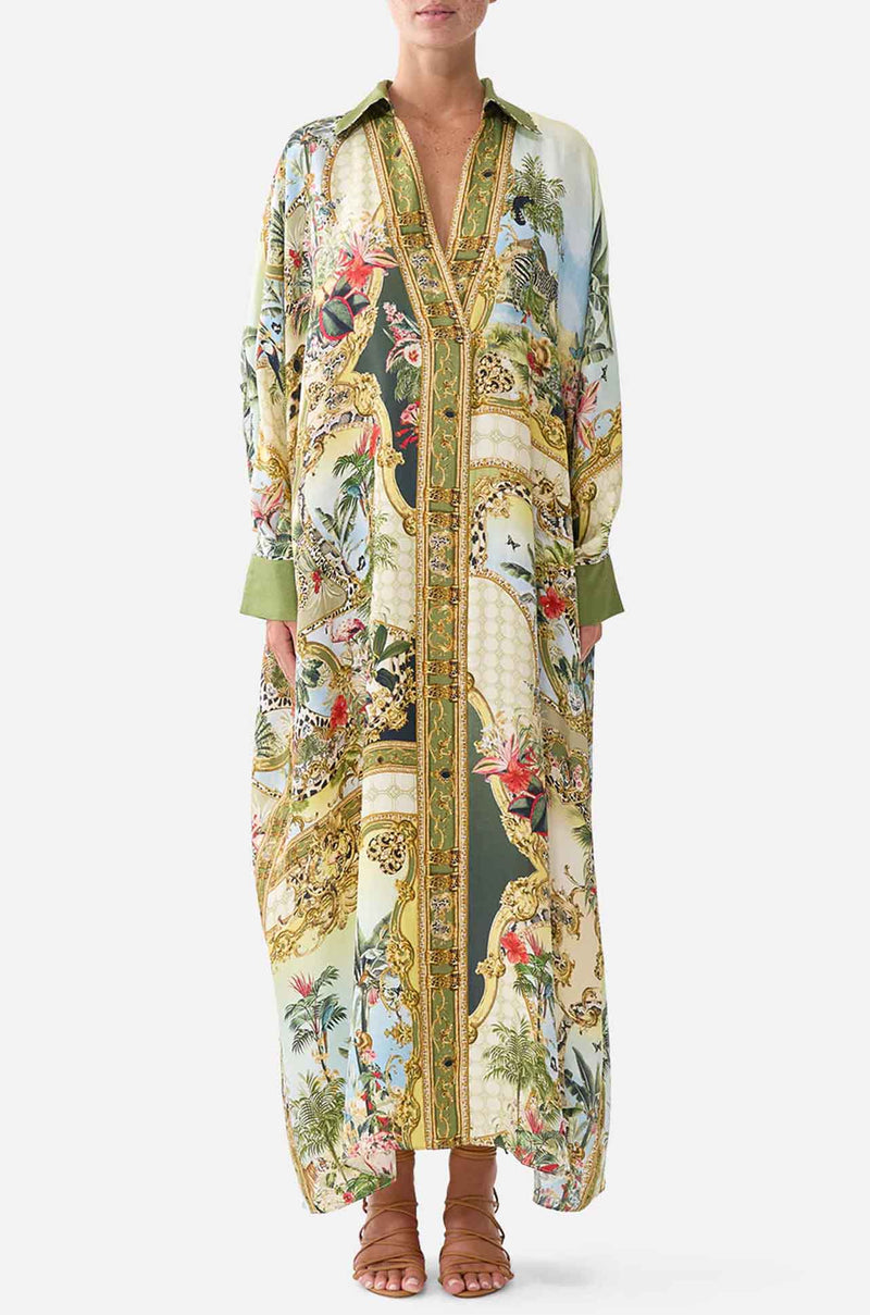 Camilla - Wanderlust Empire Wing Collar Kaftan