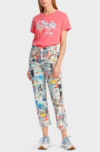 Marc Cain - Printed Denim Model Fyli