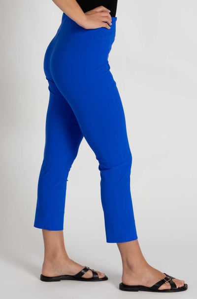 Paula Ryan - Waisted Capri Pant in Greek Blue