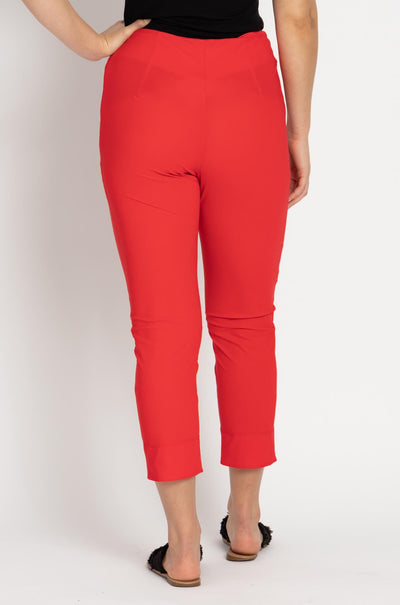 Paula Ryan - Waisted Capri Pant in Poppy