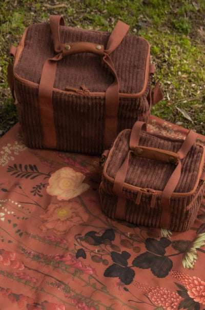 Wandering Folk - Cord Cooler Bag Large in Chocolate