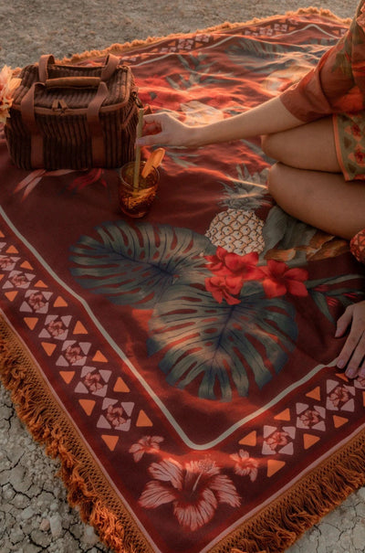 Wandering Folk - Cuban Tropical Picnic Rug