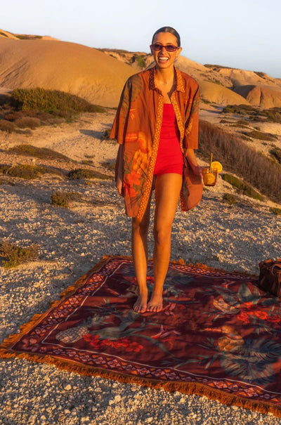 Wandering Folk - Cuban Tropical Picnic Rug