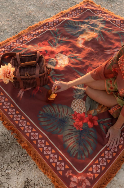 Wandering Folk - Cuban Tropical Picnic Rug
