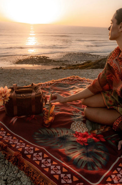 Wandering Folk - Cuban Tropical Picnic Rug