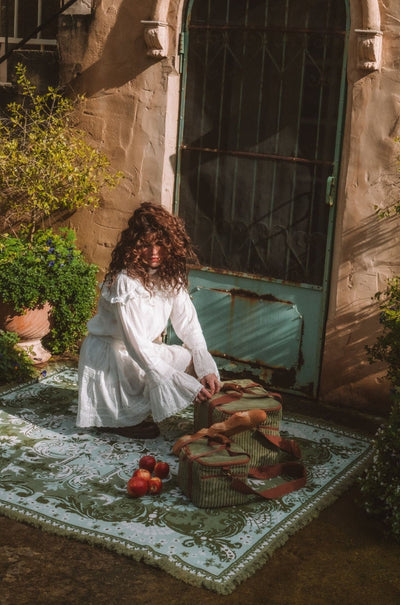 Wandering Folk - Ornate Floral Throw