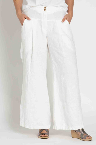 Elisa Cavaletti - Wide Leg Linen Pant