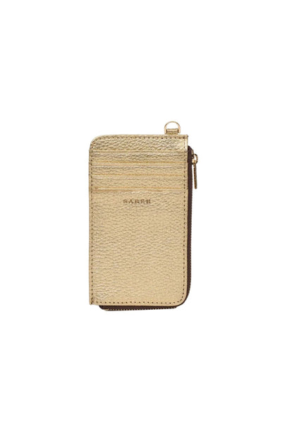 Saben - Winona Card Holder in Champagne Metallic