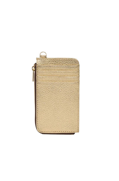 Saben - Winona Card Holder in Champagne Metallic