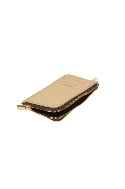 Saben - Winona Card Holder in Champagne Metallic